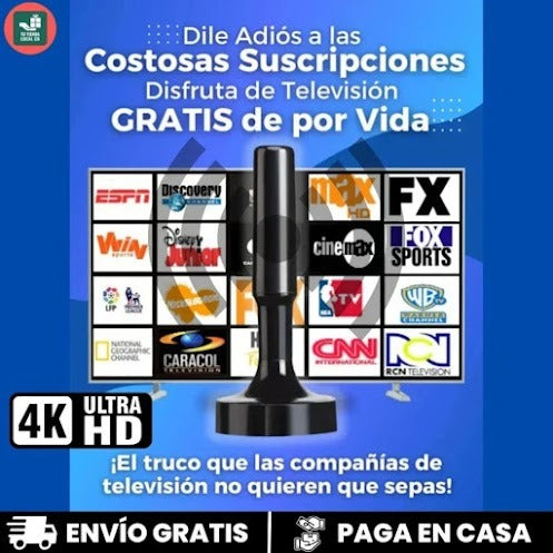 ANTENA DIGITAL TDT PAGA 1 LLEVA 2