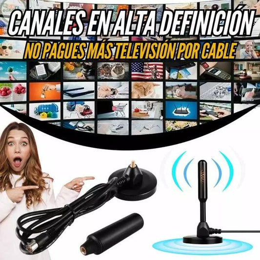 ANTENA DIGITAL TDT PAGA 1 LLEVA 2